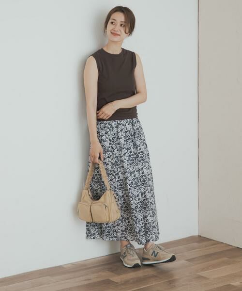 URBAN RESEARCH DOORS / アーバンリサーチ ドアーズ スカート | フラワープリントギャザースカート | 詳細8