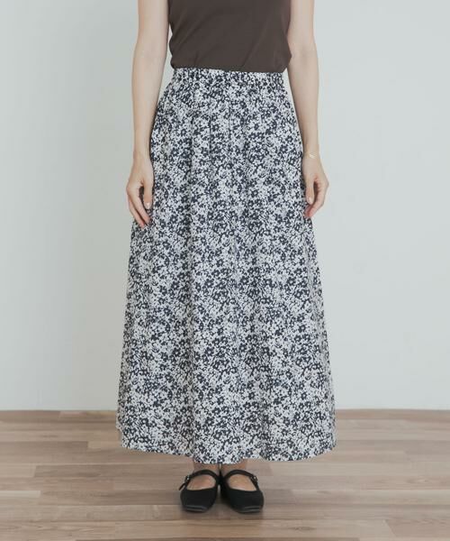 URBAN RESEARCH DOORS / アーバンリサーチ ドアーズ スカート | フラワープリントギャザースカート | 詳細9