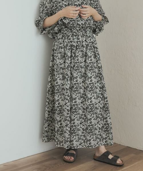 URBAN RESEARCH DOORS / アーバンリサーチ ドアーズ スカート | フラワープリントギャザースカート | 詳細14