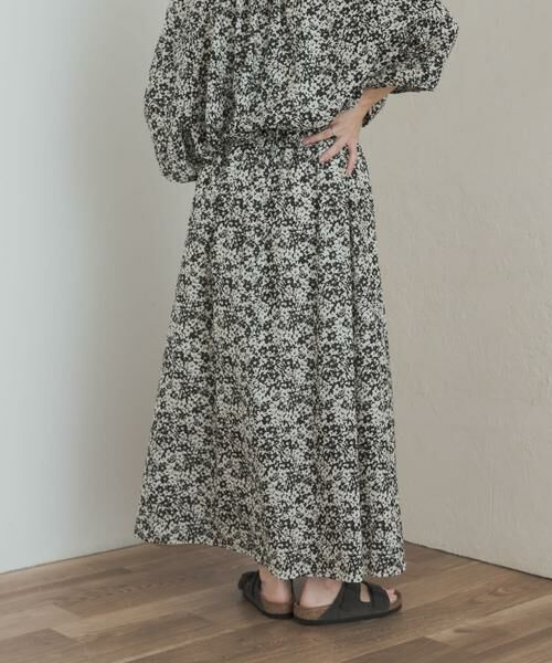 URBAN RESEARCH DOORS / アーバンリサーチ ドアーズ スカート | フラワープリントギャザースカート | 詳細15