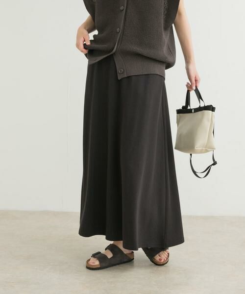 URBAN RESEARCH DOORS / アーバンリサーチ ドアーズ スカート | 『セットアップ対応』モダールコットン裏毛イージースカート | 詳細3