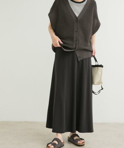 URBAN RESEARCH DOORS / アーバンリサーチ ドアーズ スカート | 『セットアップ対応』モダールコットン裏毛イージースカート | 詳細4