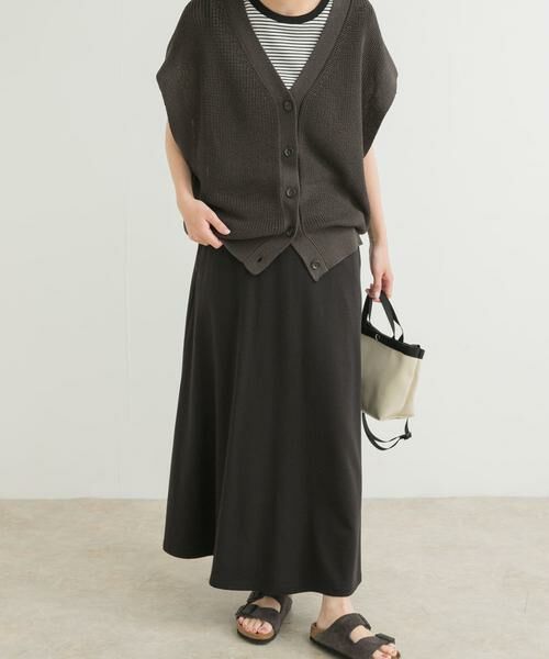 URBAN RESEARCH DOORS / アーバンリサーチ ドアーズ スカート | 『セットアップ対応』モダールコットン裏毛イージースカート | 詳細5