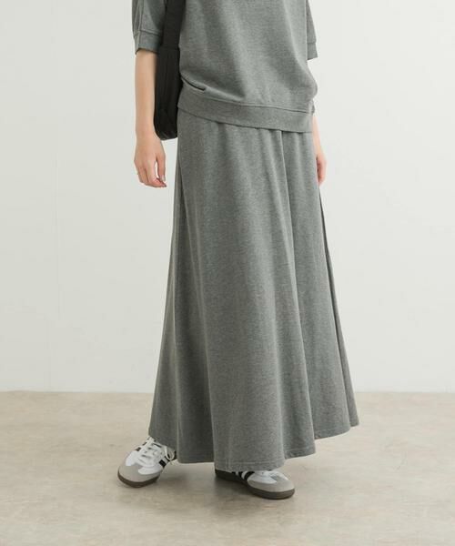 URBAN RESEARCH DOORS / アーバンリサーチ ドアーズ スカート | 『セットアップ対応』モダールコットン裏毛イージースカート | 詳細12