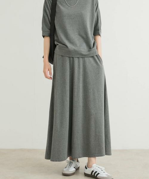 URBAN RESEARCH DOORS / アーバンリサーチ ドアーズ スカート | 『セットアップ対応』モダールコットン裏毛イージースカート | 詳細13