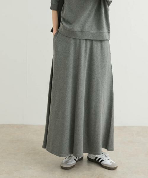URBAN RESEARCH DOORS / アーバンリサーチ ドアーズ スカート | 『セットアップ対応』モダールコットン裏毛イージースカート | 詳細14