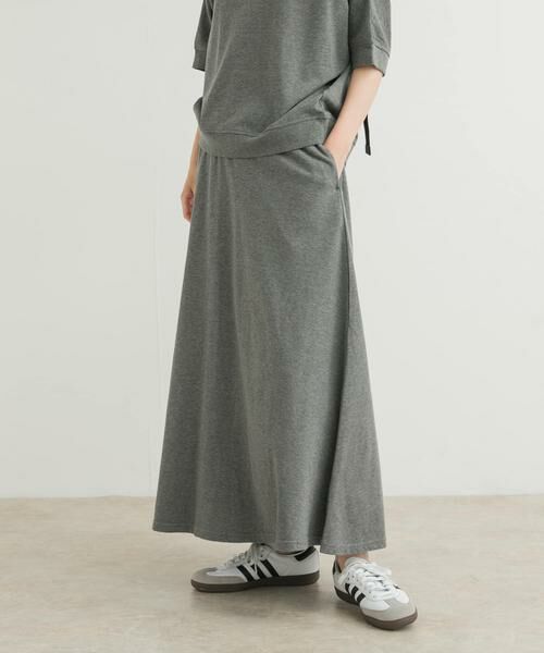 URBAN RESEARCH DOORS / アーバンリサーチ ドアーズ スカート | 『セットアップ対応』モダールコットン裏毛イージースカート | 詳細15