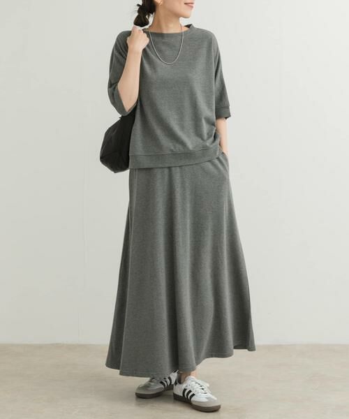 URBAN RESEARCH DOORS / アーバンリサーチ ドアーズ スカート | 『セットアップ対応』モダールコットン裏毛イージースカート | 詳細17