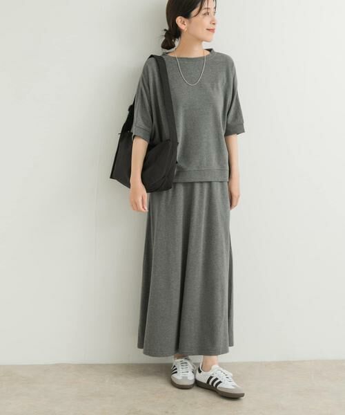 URBAN RESEARCH DOORS / アーバンリサーチ ドアーズ スカート | 『セットアップ対応』モダールコットン裏毛イージースカート | 詳細18