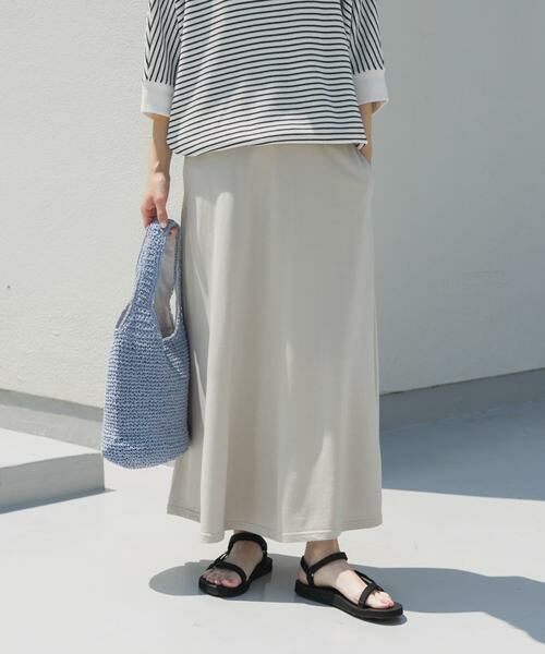URBAN RESEARCH DOORS / アーバンリサーチ ドアーズ スカート | 『セットアップ対応』モダールコットン裏毛イージースカート | 詳細30
