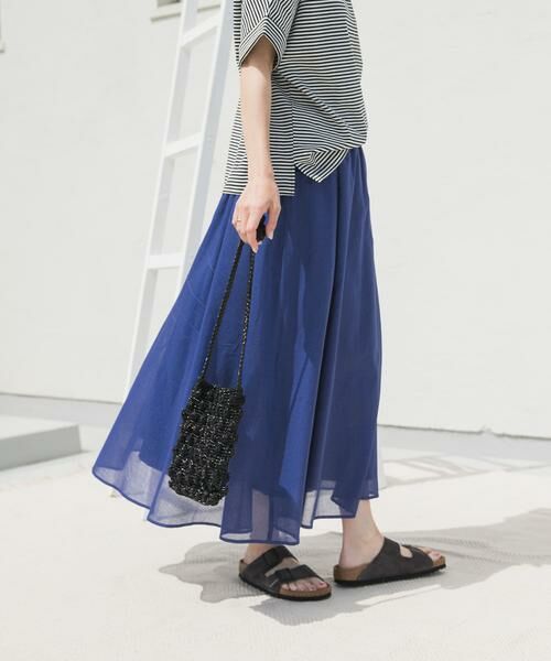 URBAN RESEARCH DOORS / アーバンリサーチ ドアーズ スカート | 『UR TECH』ボイルギャザースカート | 詳細2