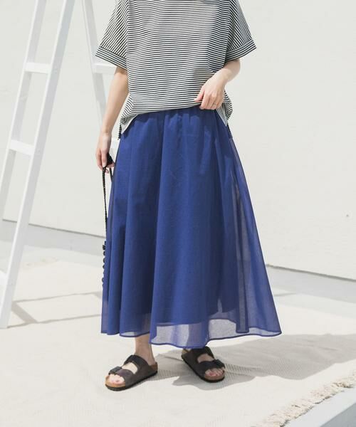 URBAN RESEARCH DOORS / アーバンリサーチ ドアーズ スカート | 『UR TECH』ボイルギャザースカート | 詳細3