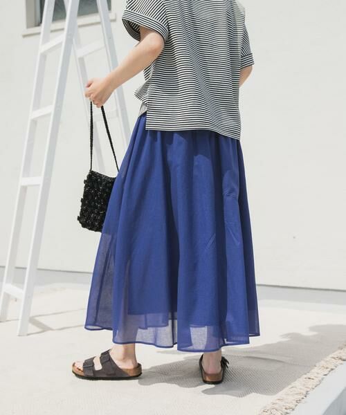 URBAN RESEARCH DOORS / アーバンリサーチ ドアーズ スカート | 『UR TECH』ボイルギャザースカート | 詳細4