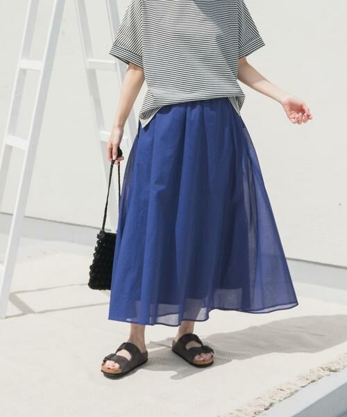 URBAN RESEARCH DOORS / アーバンリサーチ ドアーズ スカート | 『UR TECH』ボイルギャザースカート | 詳細6