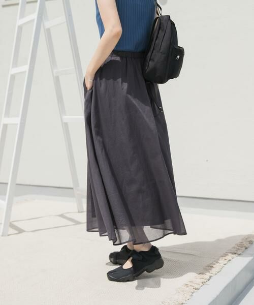 URBAN RESEARCH DOORS / アーバンリサーチ ドアーズ スカート | 『UR TECH』ボイルギャザースカート | 詳細24