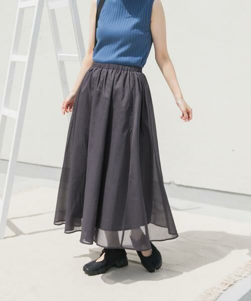 URBAN RESEARCH DOORS / アーバンリサーチ ドアーズ スカート | 『UR TECH』ボイルギャザースカート | 詳細28