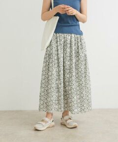 URBAN RESEARCH DOORS / アーバンリサーチ ドアーズ スカート | コットンフラワーギャザースカート