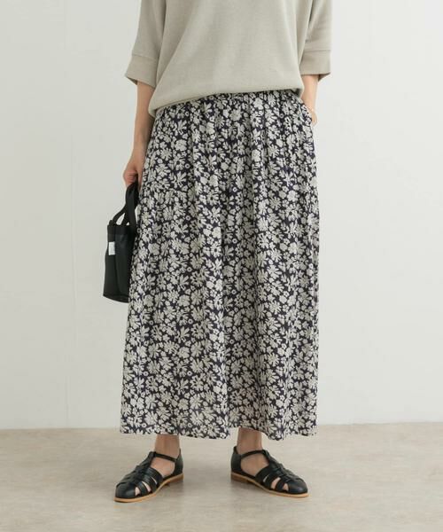 URBAN RESEARCH DOORS / アーバンリサーチ ドアーズ スカート | コットンフラワーギャザースカート | 詳細1