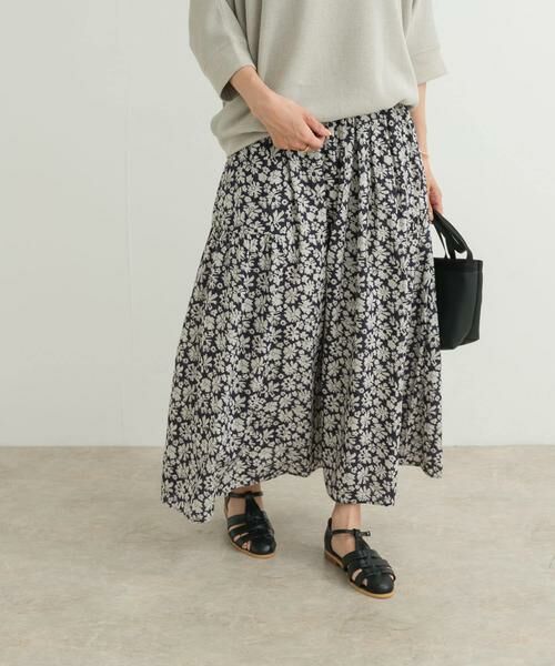 URBAN RESEARCH DOORS / アーバンリサーチ ドアーズ スカート | コットンフラワーギャザースカート | 詳細4
