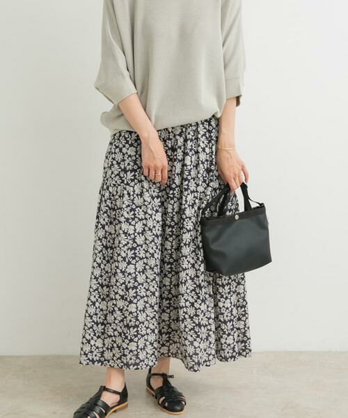 URBAN RESEARCH DOORS / アーバンリサーチ ドアーズ スカート | コットンフラワーギャザースカート | 詳細5