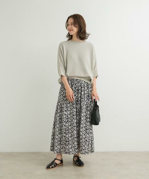 URBAN RESEARCH DOORS / アーバンリサーチ ドアーズ スカート | コットンフラワーギャザースカート | 詳細8