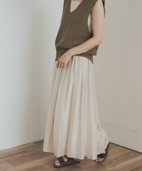 URBAN RESEARCH DOORS / アーバンリサーチ ドアーズ スカート | ブライトギャザースカート | 詳細13