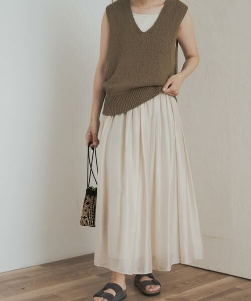 URBAN RESEARCH DOORS / アーバンリサーチ ドアーズ スカート | ブライトギャザースカート | 詳細14