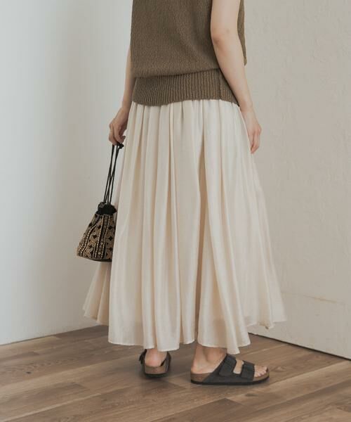 URBAN RESEARCH DOORS / アーバンリサーチ ドアーズ スカート | ブライトギャザースカート | 詳細16