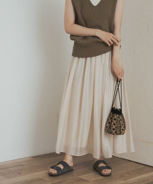 URBAN RESEARCH DOORS / アーバンリサーチ ドアーズ スカート | ブライトギャザースカート | 詳細18