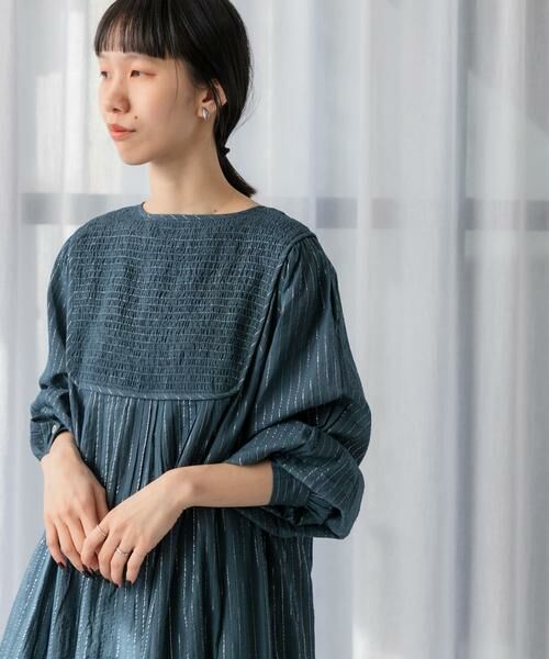 URBAN RESEARCH DOORS / アーバンリサーチ ドアーズ ワンピース | ラメストライプワンピース | 詳細10