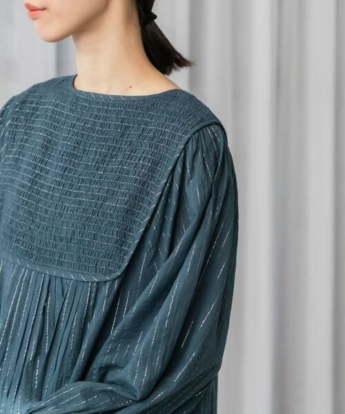 URBAN RESEARCH DOORS / アーバンリサーチ ドアーズ ワンピース | ラメストライプワンピース | 詳細13