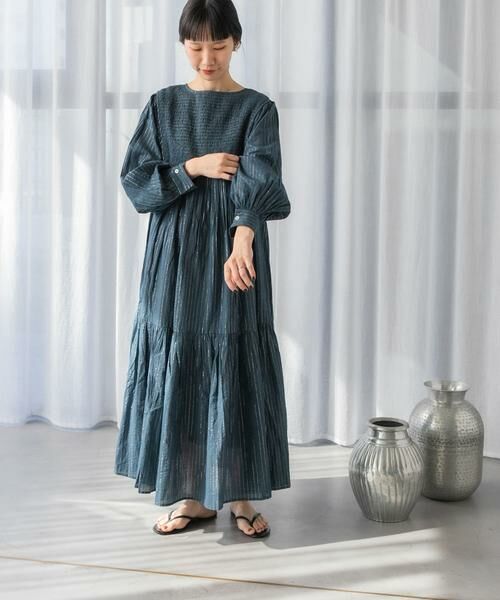 URBAN RESEARCH DOORS / アーバンリサーチ ドアーズ ワンピース | ラメストライプワンピース | 詳細6