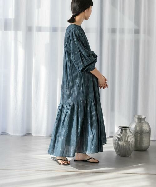 URBAN RESEARCH DOORS / アーバンリサーチ ドアーズ ワンピース | ラメストライプワンピース | 詳細7