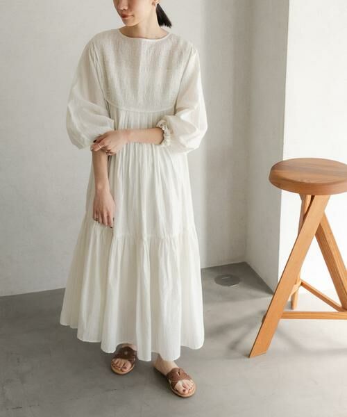 URBAN RESEARCH DOORS / アーバンリサーチ ドアーズ ワンピース | ラメストライプワンピース | 詳細24