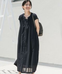 URBAN RESEARCH DOORS / アーバンリサーチ ドアーズ ワンピース | コットンボイルギャザーフレンチワンピース