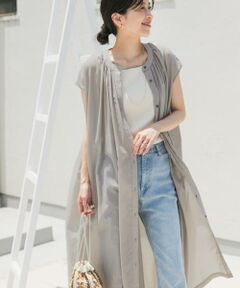 URBAN RESEARCH DOORS / アーバンリサーチ ドアーズ ワンピース | コットンボイルギャザーフレンチワンピース