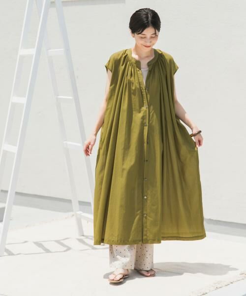 URBAN RESEARCH DOORS / アーバンリサーチ ドアーズ ワンピース | コットンボイルギャザーフレンチワンピース | 詳細2