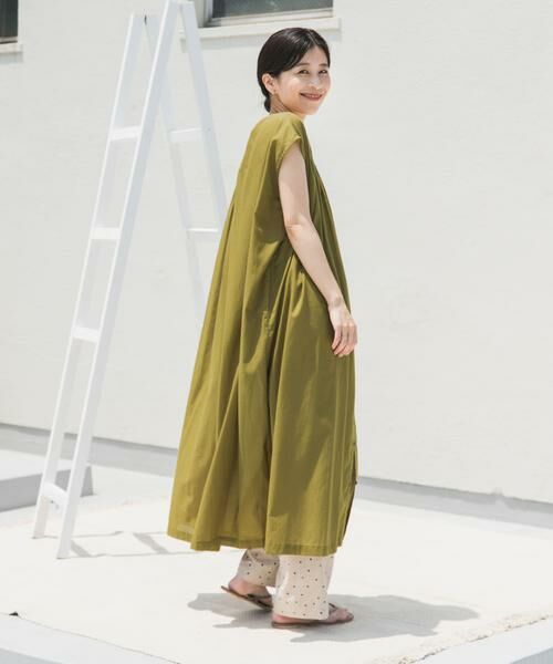 URBAN RESEARCH DOORS / アーバンリサーチ ドアーズ ワンピース | コットンボイルギャザーフレンチワンピース | 詳細4