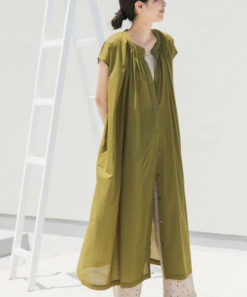 URBAN RESEARCH DOORS / アーバンリサーチ ドアーズ ワンピース | コットンボイルギャザーフレンチワンピース | 詳細7