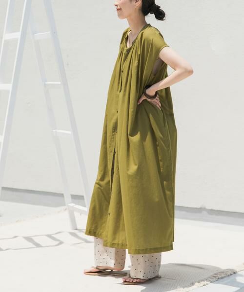 URBAN RESEARCH DOORS / アーバンリサーチ ドアーズ ワンピース | コットンボイルギャザーフレンチワンピース | 詳細8