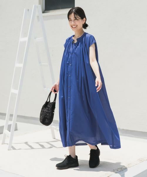 URBAN RESEARCH DOORS / アーバンリサーチ ドアーズ ワンピース | コットンボイルギャザーフレンチワンピース | 詳細12