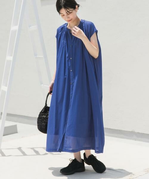 URBAN RESEARCH DOORS / アーバンリサーチ ドアーズ ワンピース | コットンボイルギャザーフレンチワンピース | 詳細14