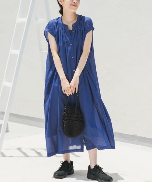 URBAN RESEARCH DOORS / アーバンリサーチ ドアーズ ワンピース | コットンボイルギャザーフレンチワンピース | 詳細15