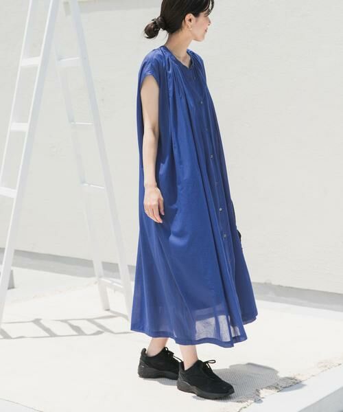 URBAN RESEARCH DOORS / アーバンリサーチ ドアーズ ワンピース | コットンボイルギャザーフレンチワンピース | 詳細16