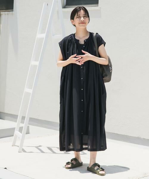 URBAN RESEARCH DOORS / アーバンリサーチ ドアーズ ワンピース | コットンボイルギャザーフレンチワンピース | 詳細26