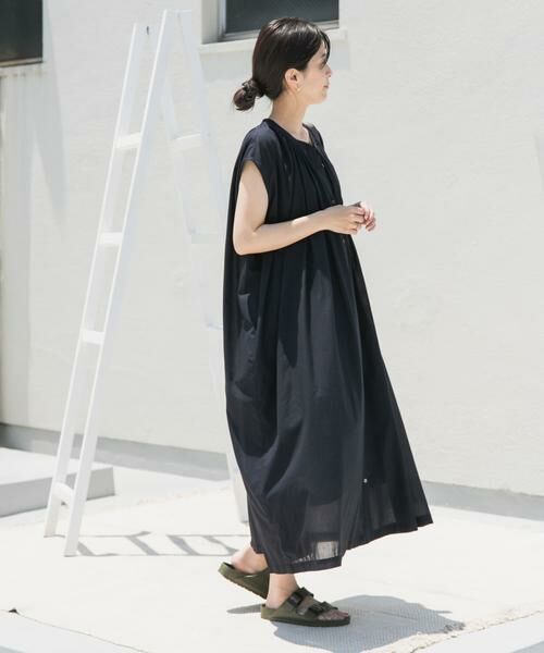 URBAN RESEARCH DOORS / アーバンリサーチ ドアーズ ワンピース | コットンボイルギャザーフレンチワンピース | 詳細28