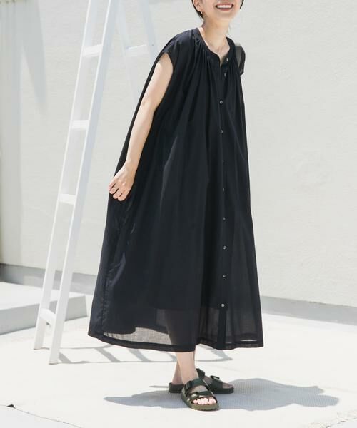 URBAN RESEARCH DOORS / アーバンリサーチ ドアーズ ワンピース | コットンボイルギャザーフレンチワンピース | 詳細29