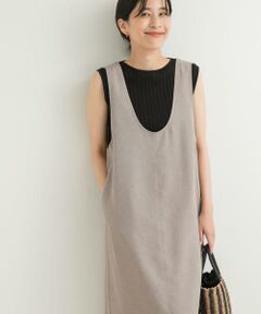 URBAN RESEARCH DOORS / アーバンリサーチ ドアーズ ワンピース | ドライタッチUネックジャンパースカート