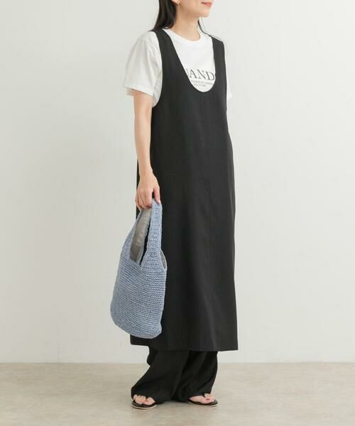 URBAN RESEARCH DOORS / アーバンリサーチ ドアーズ ワンピース | ドライタッチUネックジャンパースカート | 詳細2