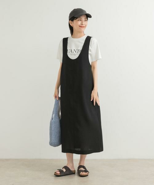 URBAN RESEARCH DOORS / アーバンリサーチ ドアーズ ワンピース | ドライタッチUネックジャンパースカート | 詳細6